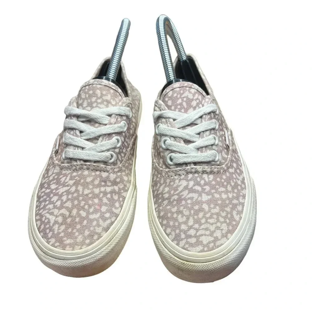 Vans Eco Theory Authentic SF Pink Animal Print Lace-Up Low Top Shoe- Women's 5.5
